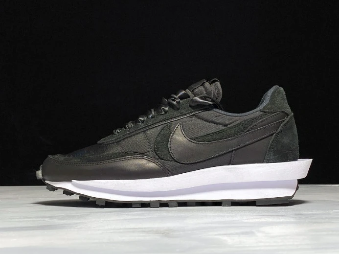 Comfortable sacai nike ldv waffle black nylon bv0073- 3131