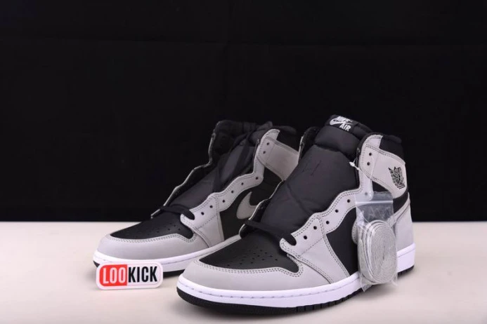 DailyWear Air Jordan 1 Retro High Black White Light Smoke Grey 555088- 833
