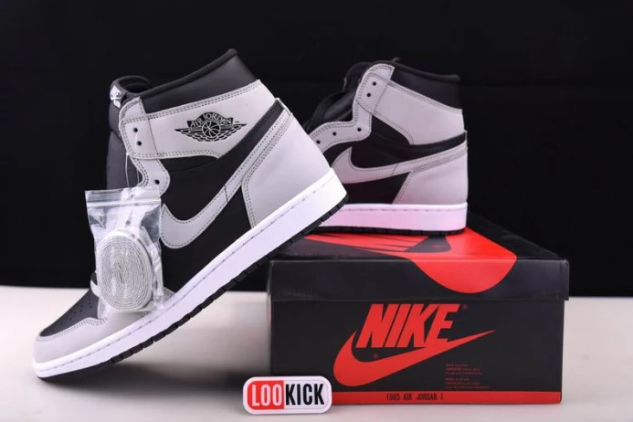 DailyWear Air Jordan 1 Retro High Black White Light Smoke Grey 555088- 833