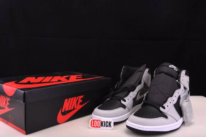 DailyWear Air Jordan 1 Retro High Black White Light Smoke Grey 555088- 833