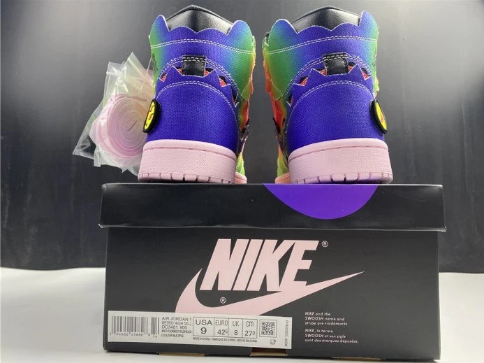 DailyWear air jordan 1 retro high og "j balvin" multi-color dc1786- 1238