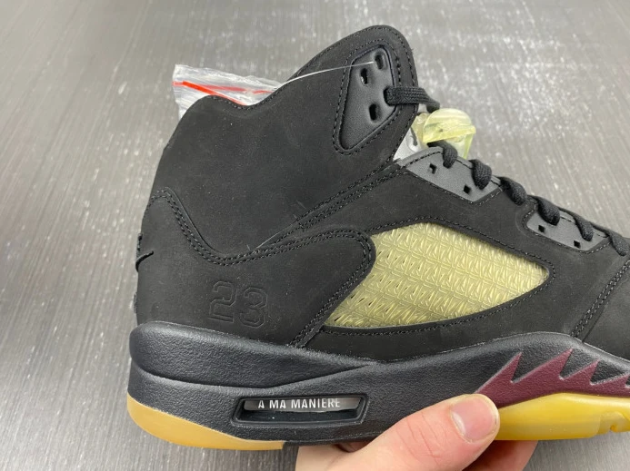 EasyMatch A Ma Maniere x Air Jordan 5 Black FD1330- 586