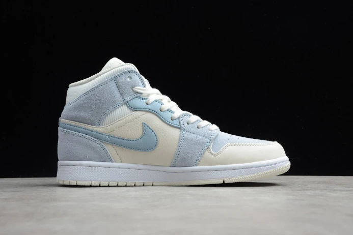 EasyMatch Air Jordan 1 Mid Mixed Textures Blue DA4666- 848
