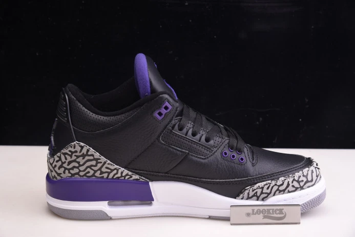 EasyMatch Air Jordan 3 Retro Black Court Purple CT8532- 963
