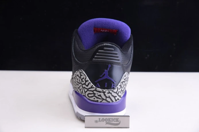 EasyMatch Air Jordan 3 Retro Black Court Purple CT8532- 963