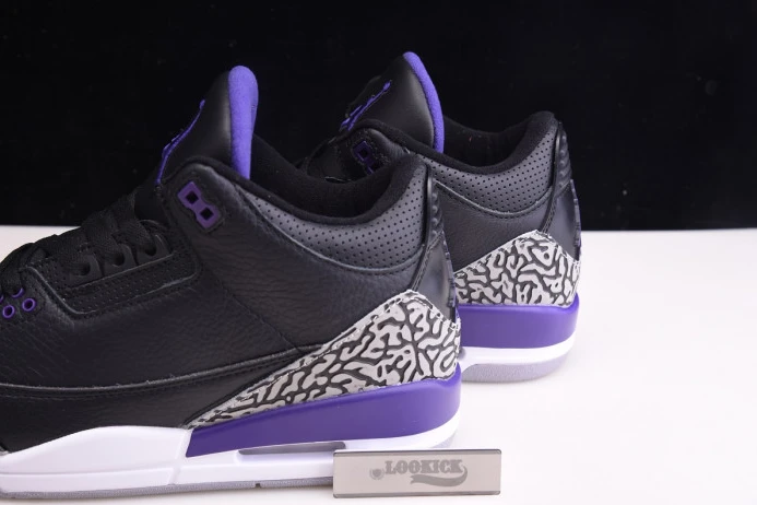 EasyMatch Air Jordan 3 Retro Black Court Purple CT8532- 963