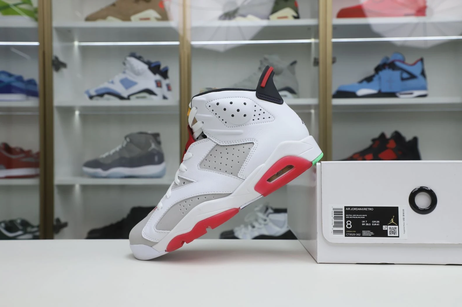 EasyMatch Kimikick AIR JORDAN 6 RETRO NEUTRAL GREY 1982