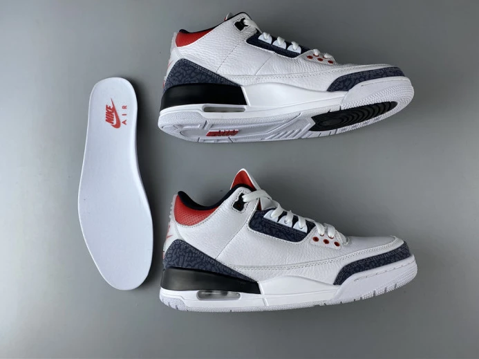EasyMatch air jordan 3 retro denim "fire red" cz6431- 1808