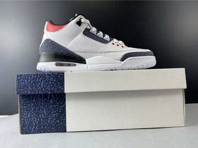 EasyMatch air jordan 3 retro denim "fire red" cz6431- 1808