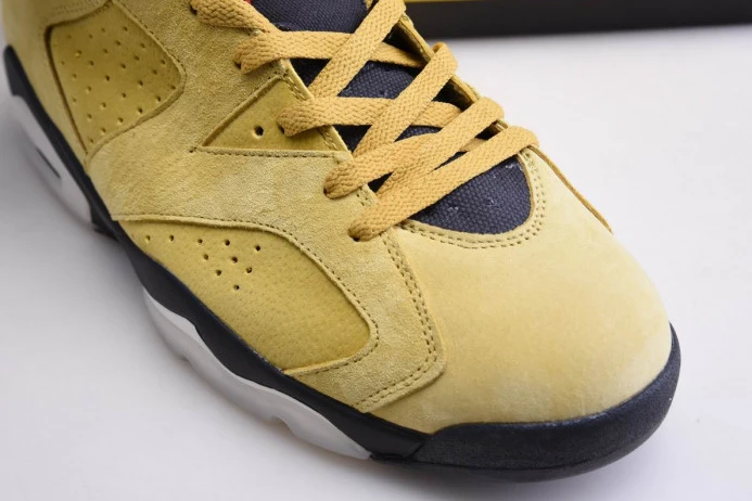 Fashionable AIR JORDAN 6 YELLOW X TRAVIS SCOTT CN1084- 606