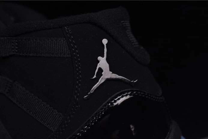 Fashionable Air Jordan 11 Cap and Gown black 378037- 1112
