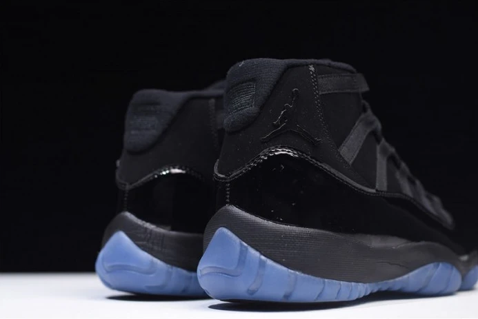 Fashionable Air Jordan 11 Cap and Gown black 378037- 1112