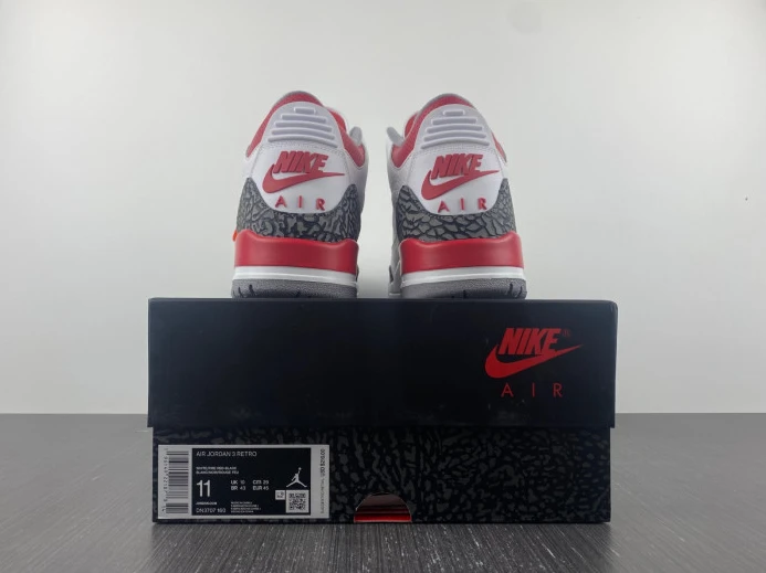 Fashionable Air Jordan 3 OG Fire Red DN3707- 944