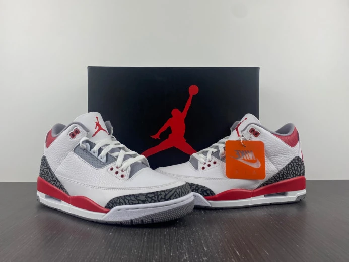 Fashionable Air Jordan 3 OG Fire Red DN3707- 944