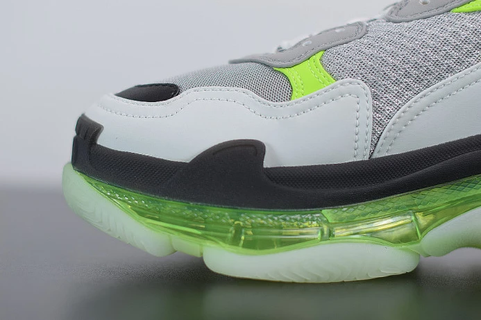 Fashionable BLCG SNEAKER TRIPLE.S.GOMMA GREY WHITE GREEN 541624 W2FR1 2515