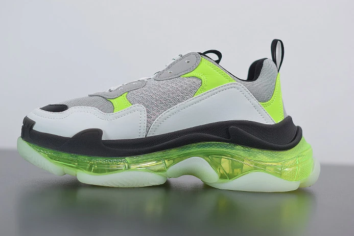 Fashionable BLCG SNEAKER TRIPLE.S.GOMMA GREY WHITE GREEN 541624 W2FR1 2515