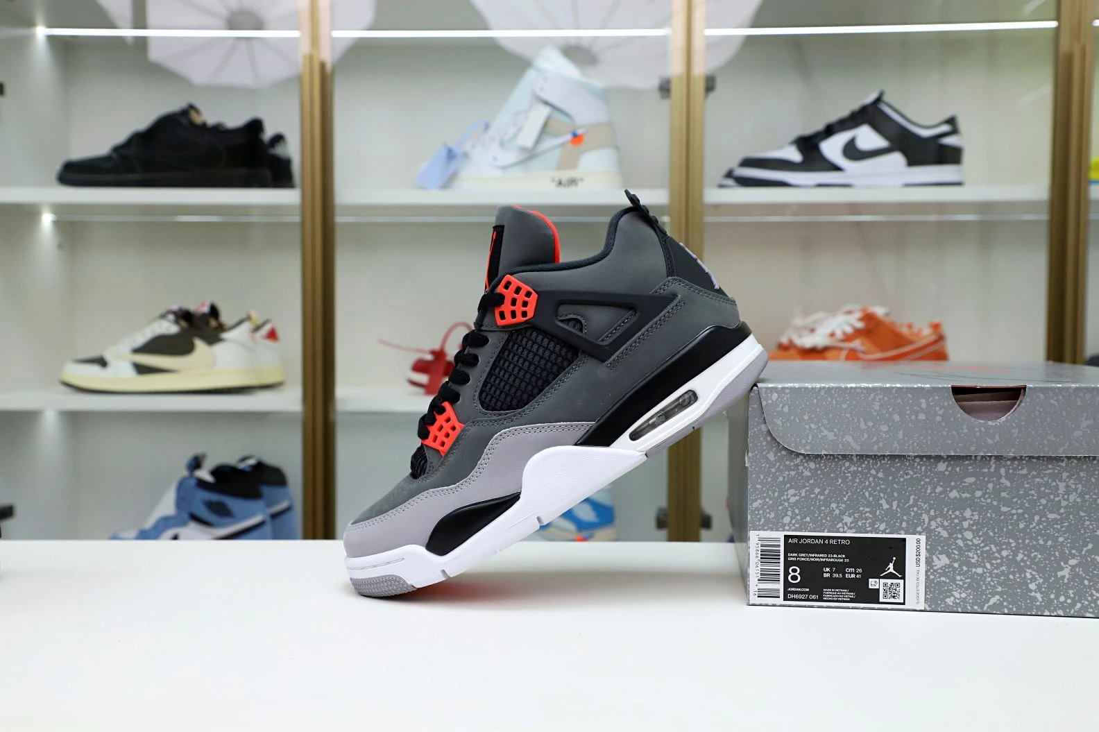 Fashionable Kimikick AIR JORDAN 4 INFRARED 1968