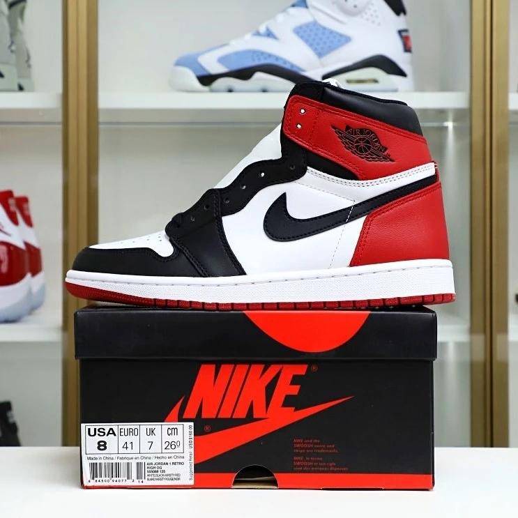 Fashionable Kimikick Air Jordan 1 Retro Black Toe (2016) 1962