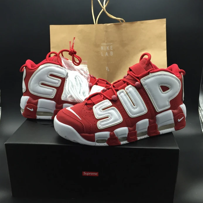 Fashionable Sup*e x nike air more uptempo varsity red white 902290- 3162