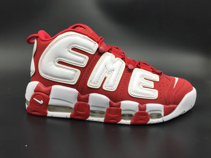 Fashionable Sup*e x nike air more uptempo varsity red white 902290- 3162