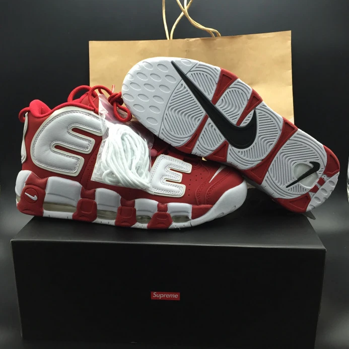 Fashionable Sup*e x nike air more uptempo varsity red white 902290- 3162