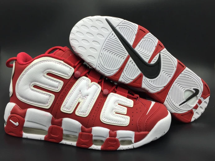 Fashionable Sup*e x nike air more uptempo varsity red white 902290- 3162