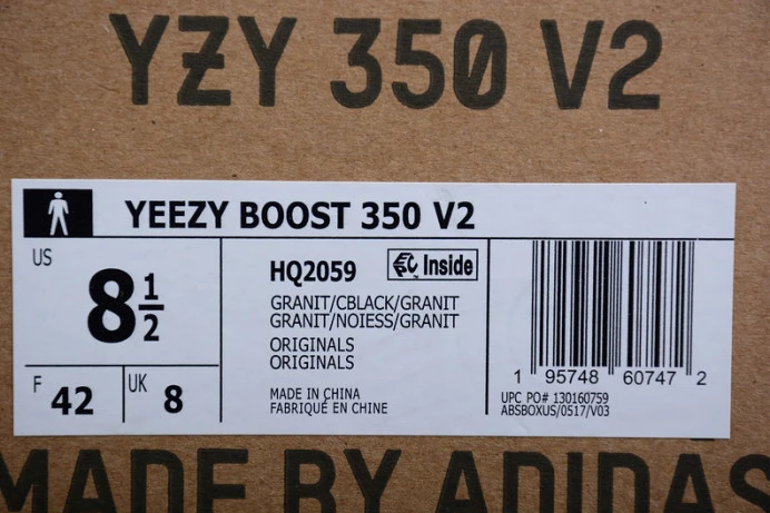 Fashionable ad*s yeezy boost 350 v2 granite hq 114