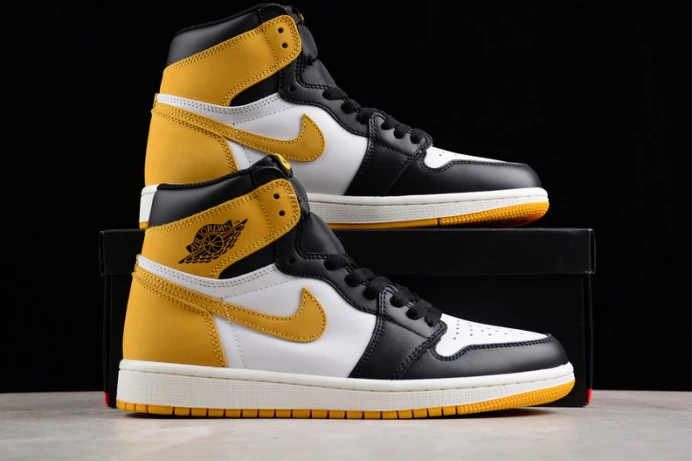 Fashionable air jordan 1 retro high yellow ochre 555088- 1599