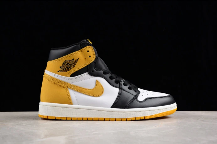Fashionable air jordan 1 retro high yellow ochre 555088- 1599