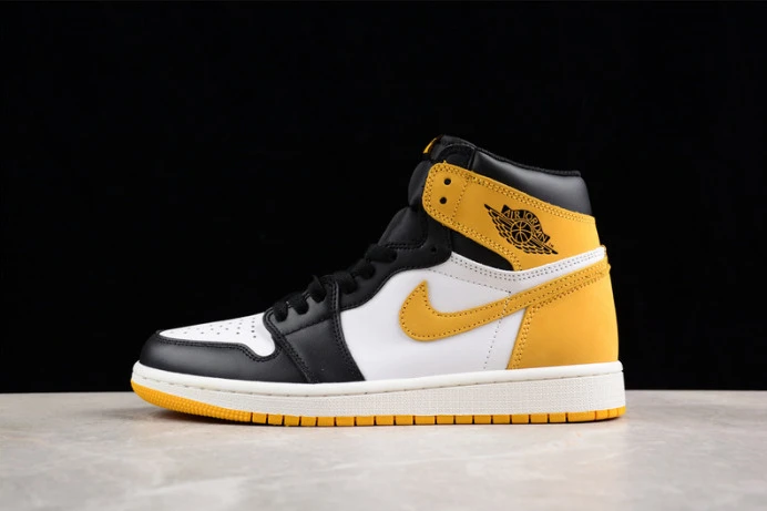 Fashionable air jordan 1 retro high yellow ochre 555088- 1599