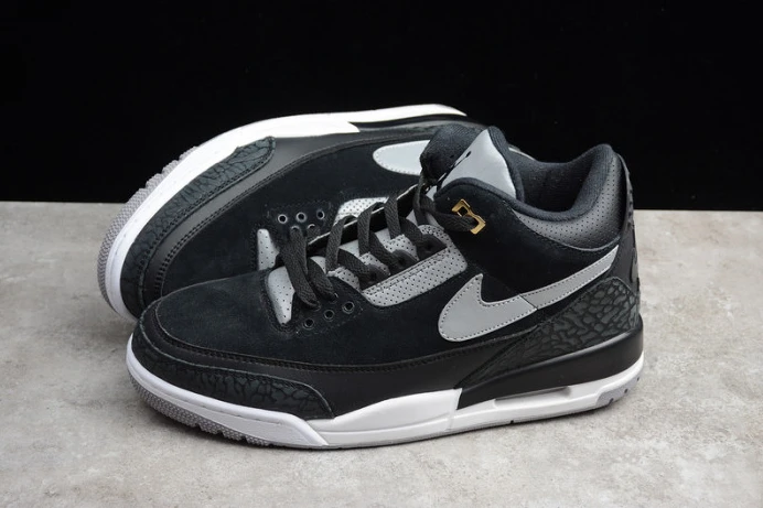 Fashionable air jordan 3 tinker black cement grey ck4348- 1200