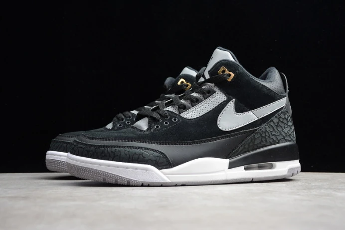 Fashionable air jordan 3 tinker black cement grey ck4348- 1200