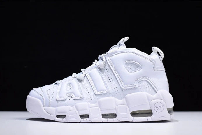 Fashionable nike air more uptempo “triple white” 921948- 2964