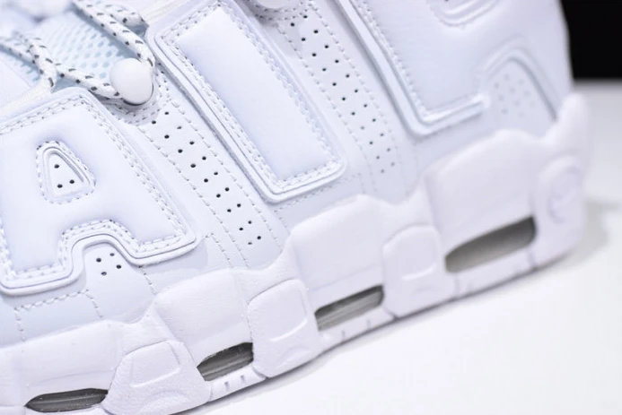 Fashionable nike air more uptempo “triple white” 921948- 2964