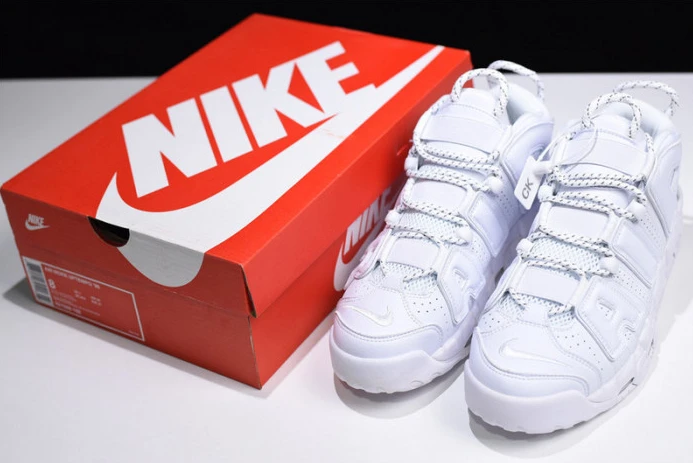 Fashionable nike air more uptempo “triple white” 921948- 2964