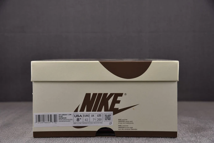 Fashionable travis scott x air jordan 1 low og “medium olive” dm7866- 1366