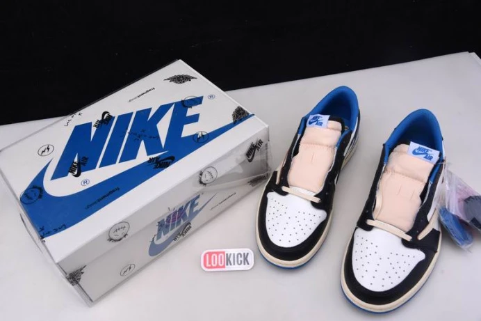Fragment Design x Travis Scott x Air Jordan 1 Retro Low DM7866- Fashionable 813
