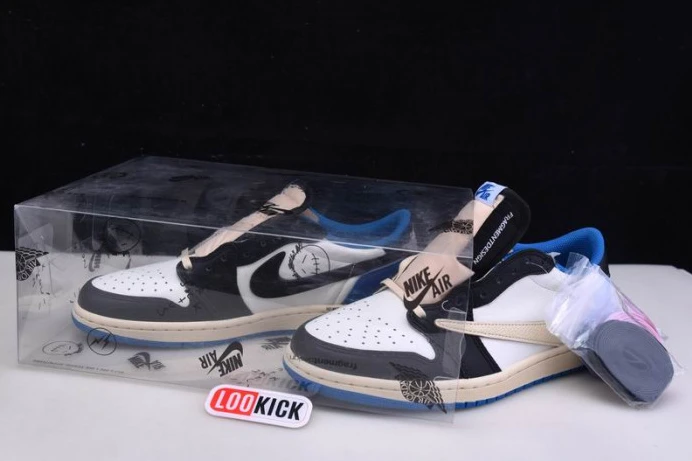 Fragment Design x Travis Scott x Air Jordan 1 Retro Low DM7866- Fashionable 813