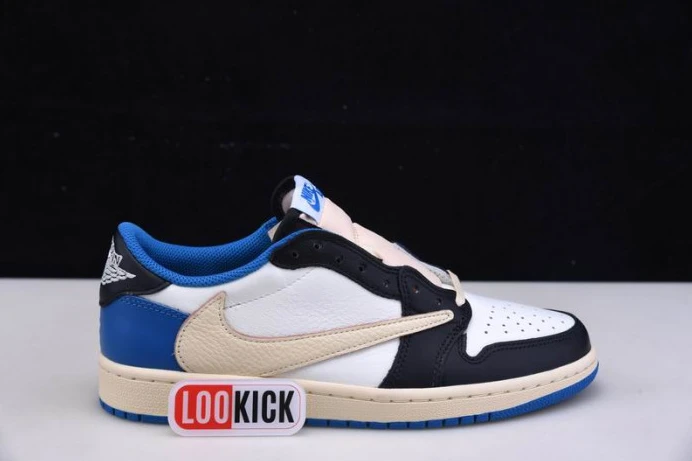 Fragment Design x Travis Scott x Air Jordan 1 Retro Low DM7866- Fashionable 813