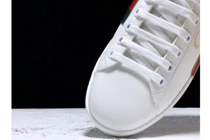 GUCC ACE EMBROIDERED LOW-TOP SNEAKER WHITE WITH LOGO SmartChoice 2915