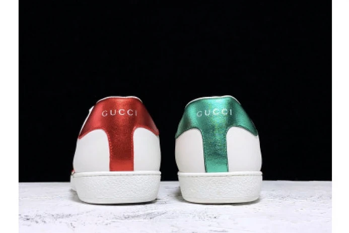 GUCC ACE EMBROIDERED LOW-TOP SNEAKER WHITE WITH LOGO SmartChoice 2915