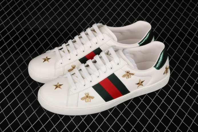 GUCC Ace Leather Sneaker 386750 02JQ0 Trendy 2936