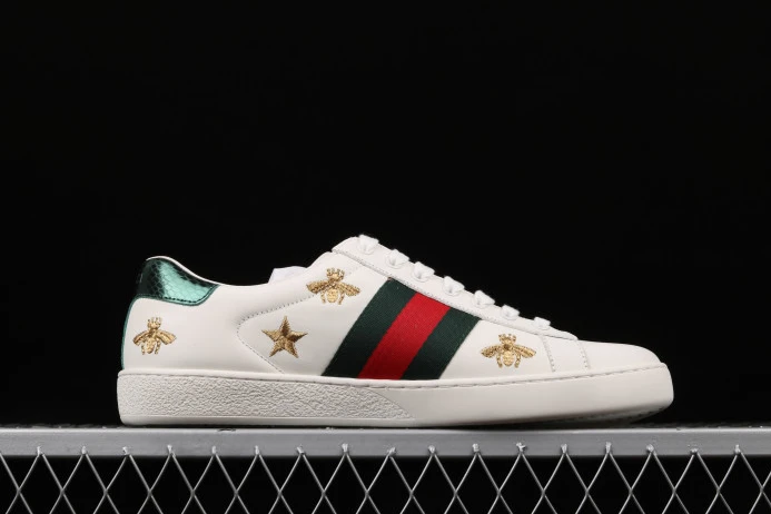 GUCC Ace Leather Sneaker 386750 02JQ0 Trendy 2936
