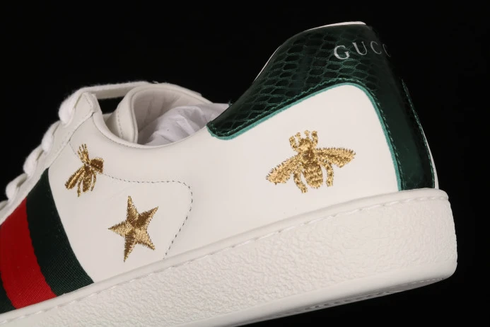 GUCC Ace Leather Sneaker 386750 02JQ0 Trendy 2936