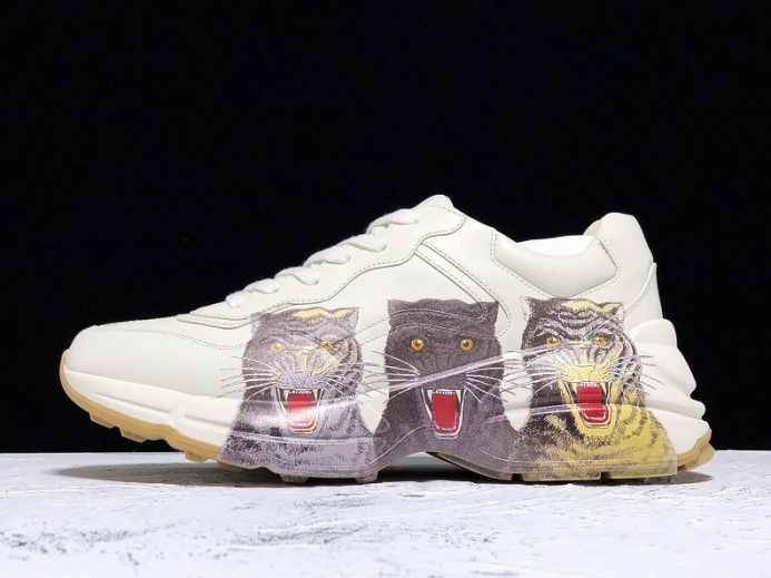 GUCC Rhyton Leather Sneaker With Tigers 576050 DRW00 StreetReady 2900