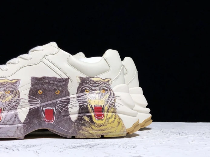 GUCC Rhyton Leather Sneaker With Tigers 576050 DRW00 StreetReady 2900