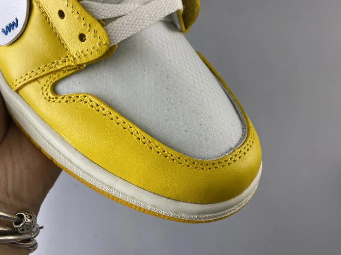 GoAnywhere Air Jordan 1 x Off-White NRG White Dark Powder Yellow-Cone AQ0818- 849