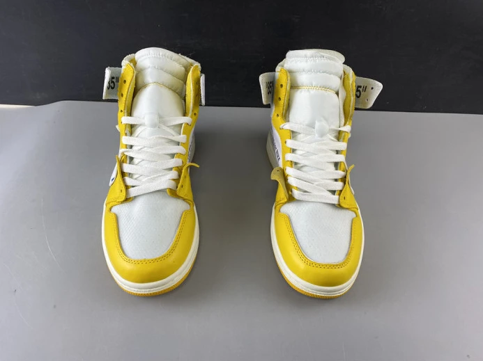 GoAnywhere Air Jordan 1 x Off-White NRG White Dark Powder Yellow-Cone AQ0818- 849