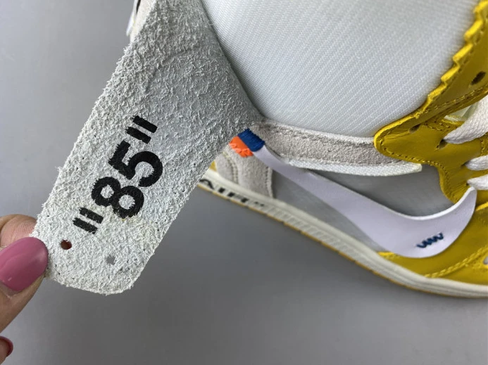 GoAnywhere Air Jordan 1 x Off-White NRG White Dark Powder Yellow-Cone AQ0818- 849