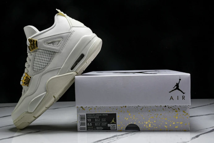 GoAnywhere Jordan 4 Retro Metallic Gold AQ9129- 541